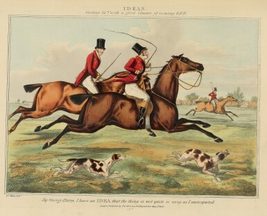 View full screen - View 1 of Lot 3. ALKEN, HENRY, AND GEORGE ALKIN | A Group of Seven Titles Related to Hunting and Satirical Representations of Sport.