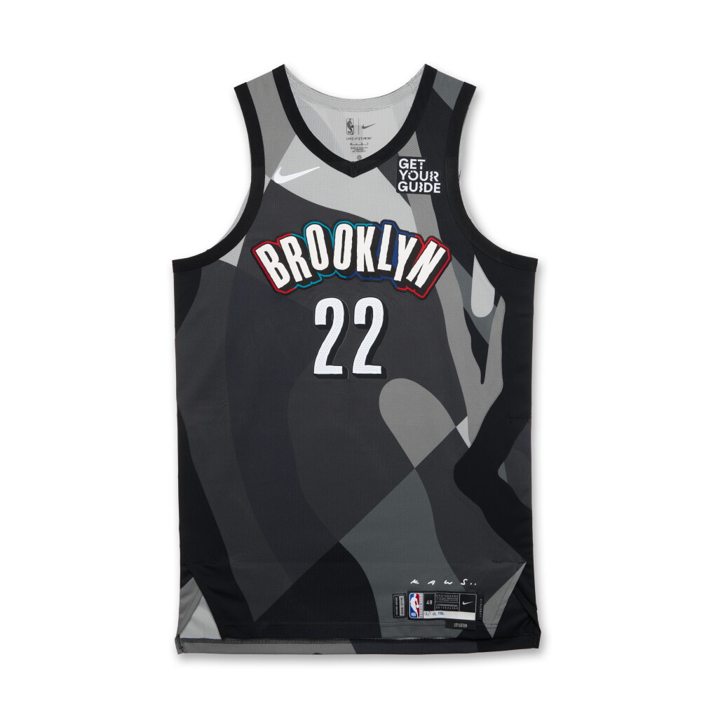 View full screen - View 1 of Lot 242. Jalen Wilson Brooklyn Nets 2024-2025 Game Worn City Edition Jersey .