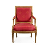 A Louis XVI Giltwood Fauteuil à la Reine by Georges Jacob, Circa 1780,