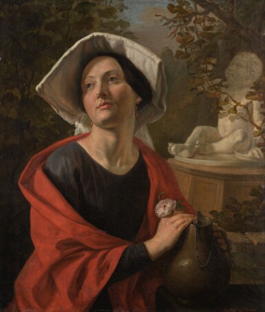 View full screen - View 1 of Lot 4. SERGEI IVANOVICH GRIBKOV | ITALIAN WOMAN BY THE WELL.