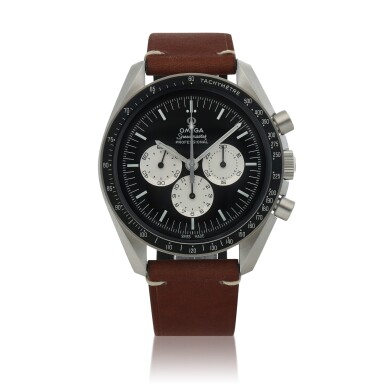 View full screen - View 1 of Lot 57. 'Speedy Tuesday' Speedmaster, Ref. 311.32.42.30.01.001 Limited edition stainless steel chronograph wristwatch Circa 2017.