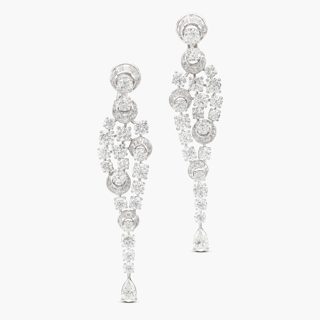 View full screen - View 1 of Lot 1436. Pair of Diamond Earrings | 格拉夫 | 鑽石耳環一對.