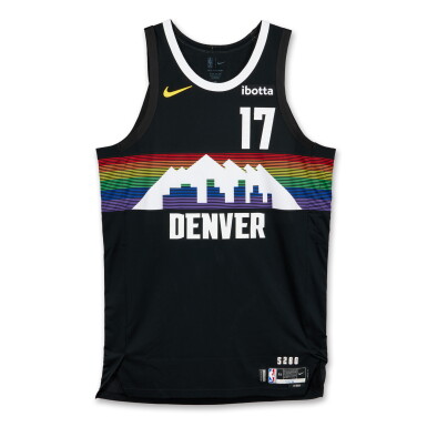 View full screen - View 1 of Lot 69. Jonas Valančiūnas Denver Nuggets 2025-2026 Game Worn City Edition Jersey .