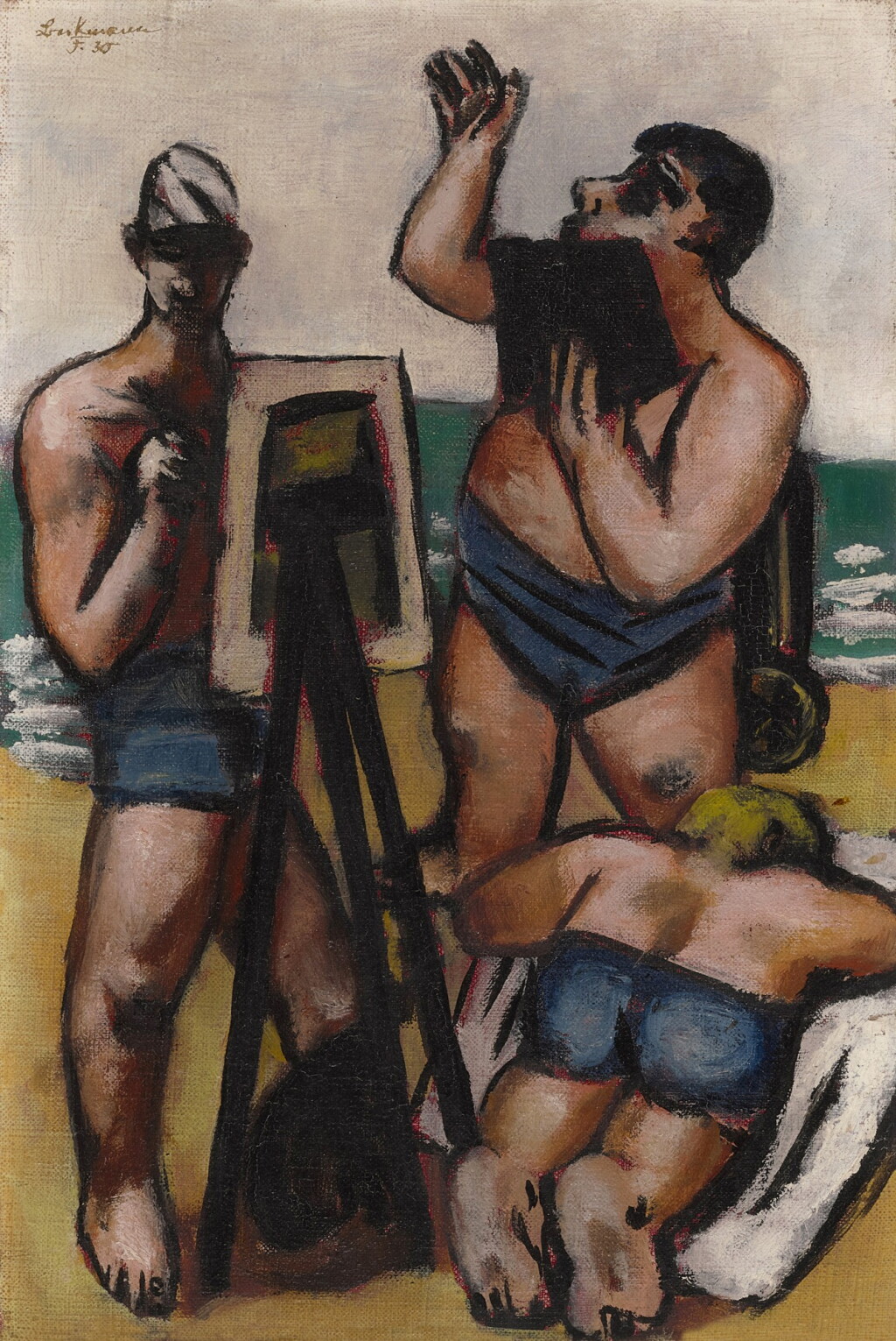 View full screen - View 1 of Lot 101. Künstler am Meer (Artists by the Sea).