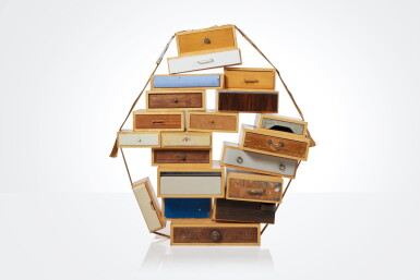 View full screen - View 1 of Lot 538. "You Can't Lay Down Your Memories" Chest of Drawers.
