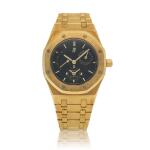 Royal Oak, Ref. 25730BA/O/0789BA/01 Yellow gold dual time wristwatch with date, power reserve indication and bracelet Circa 1998