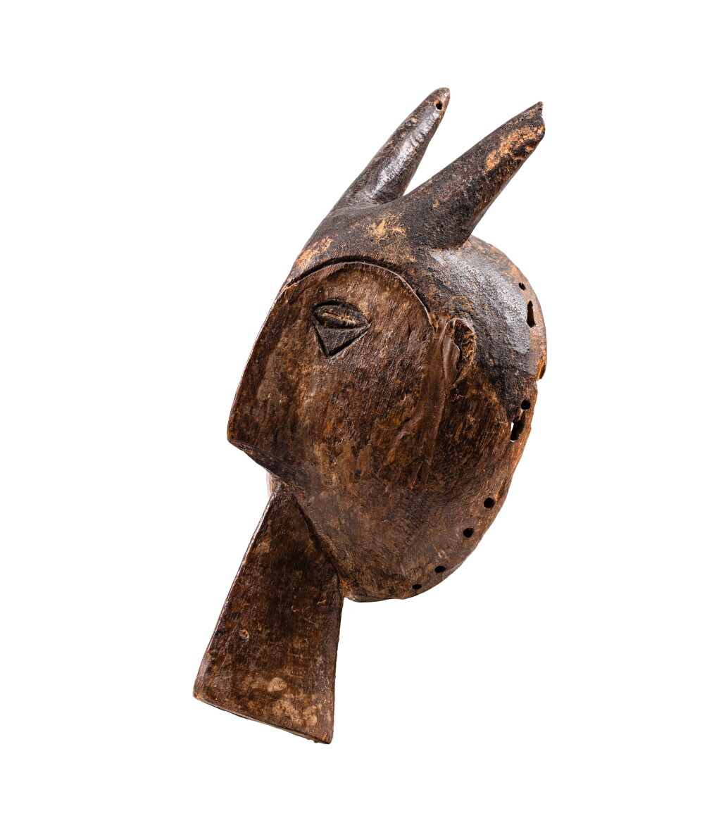 View full screen - View 1 of Lot 153. Masque fourmiller, Igbo, Nigeria | Igbo Anteater Mask, Nigeria.