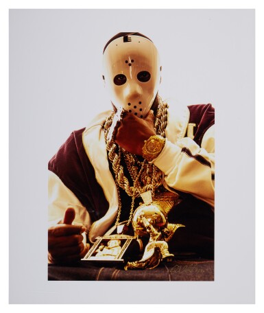 View full screen - View 1 of Lot 81. "Ghostface Killah" chromogenic print signed by Danny Hastings.