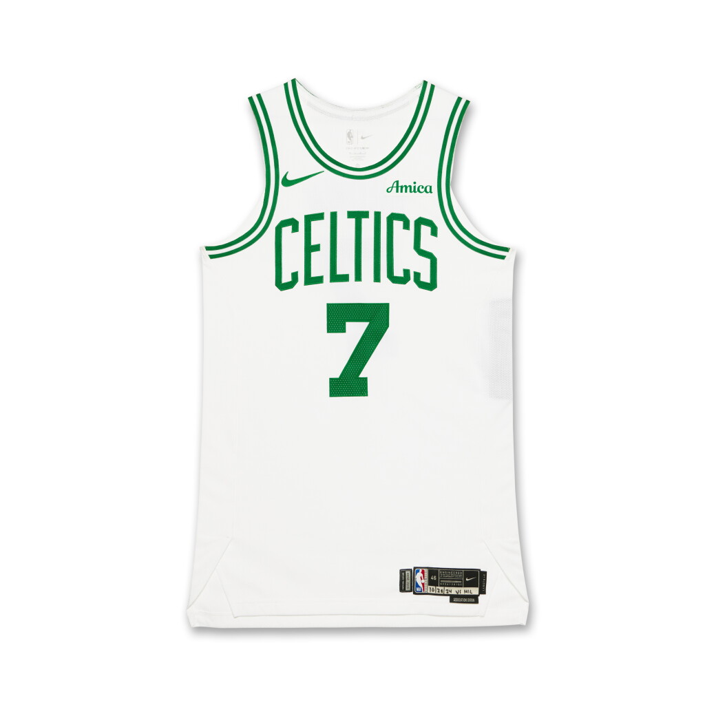 View full screen - View 1 of Lot 115. Jaylen Brown Boston Celtics 2024-2025 Game Worn Association Edition Jersey | 30 Points.