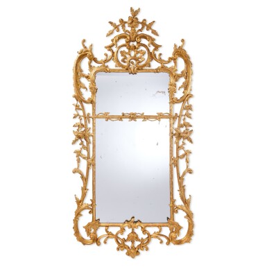 View full screen - View 1 of Lot 92. A George III Giltwood Mirror, Circa 1765.