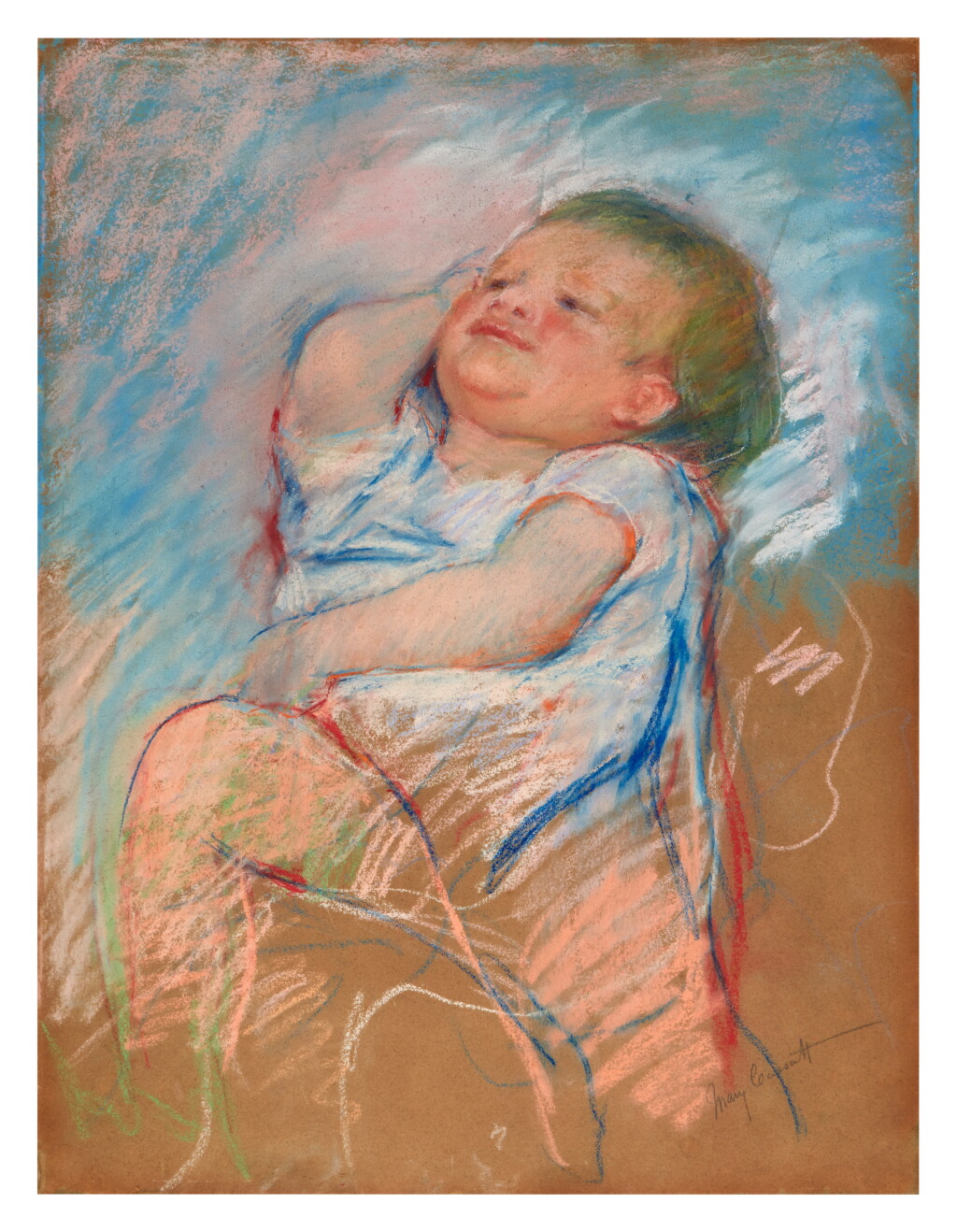 View full screen - View 1 of Lot 831. Sketch of a Sleepy Baby.