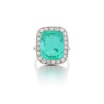 Bague émeraude et diamants | Emerald and diamond ring