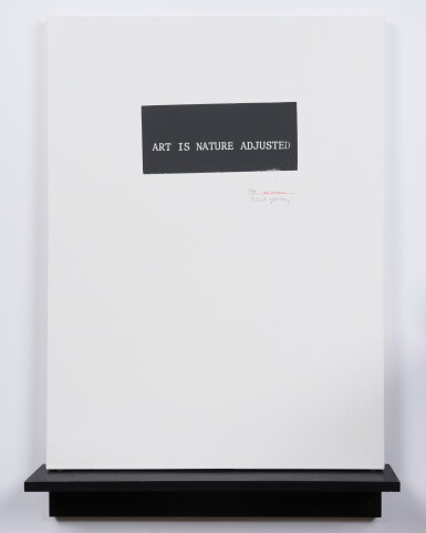View full screen - View 1 of Lot 28. Art is Nature Adjusted .