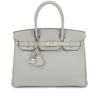 View full screen - View 1 of Lot 548. Gris Mouette Togo Birkin 30 Palladium Hardware, 2016.