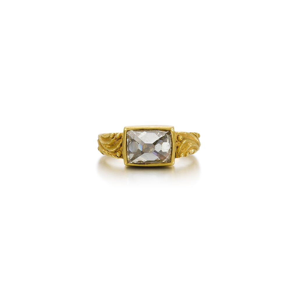View full screen - View 1 of Lot 22. Diamond ring, 17th century .