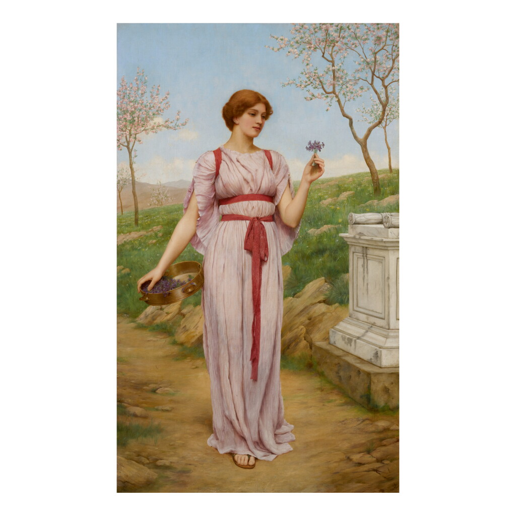 View full screen - View 1 of Lot 14. JOHN WILLIAM GODWARD, R.B.A. | THE POSY.