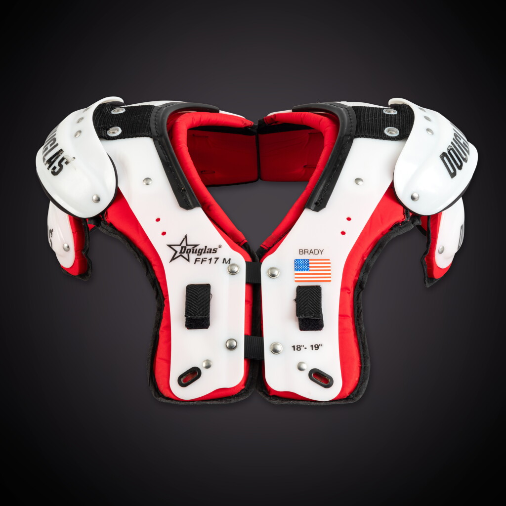 View full screen - View 1 of Lot 21. Tom Brady 2021 Tampa Bay Buccaneers Game Worn ‘Super Bowl Clinching’ Shoulder Pads.