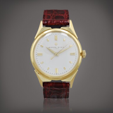 View full screen - View 1 of Lot 483. Chronometer Royal, Reference 6111 Montre bracelet en or jaune avec cornes Croix de Malte | Yellow gold wristwatch with Maltese Cross lugs Vers 1955 | Circa 1955.