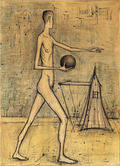 View full screen - View 1 of Lot 218. Homme marchant.