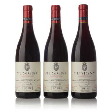 View full screen - View 1 of Lot 690. Bonnes Mares and Musigny 2019 from Comte Georges de Vogüé (6 BT).