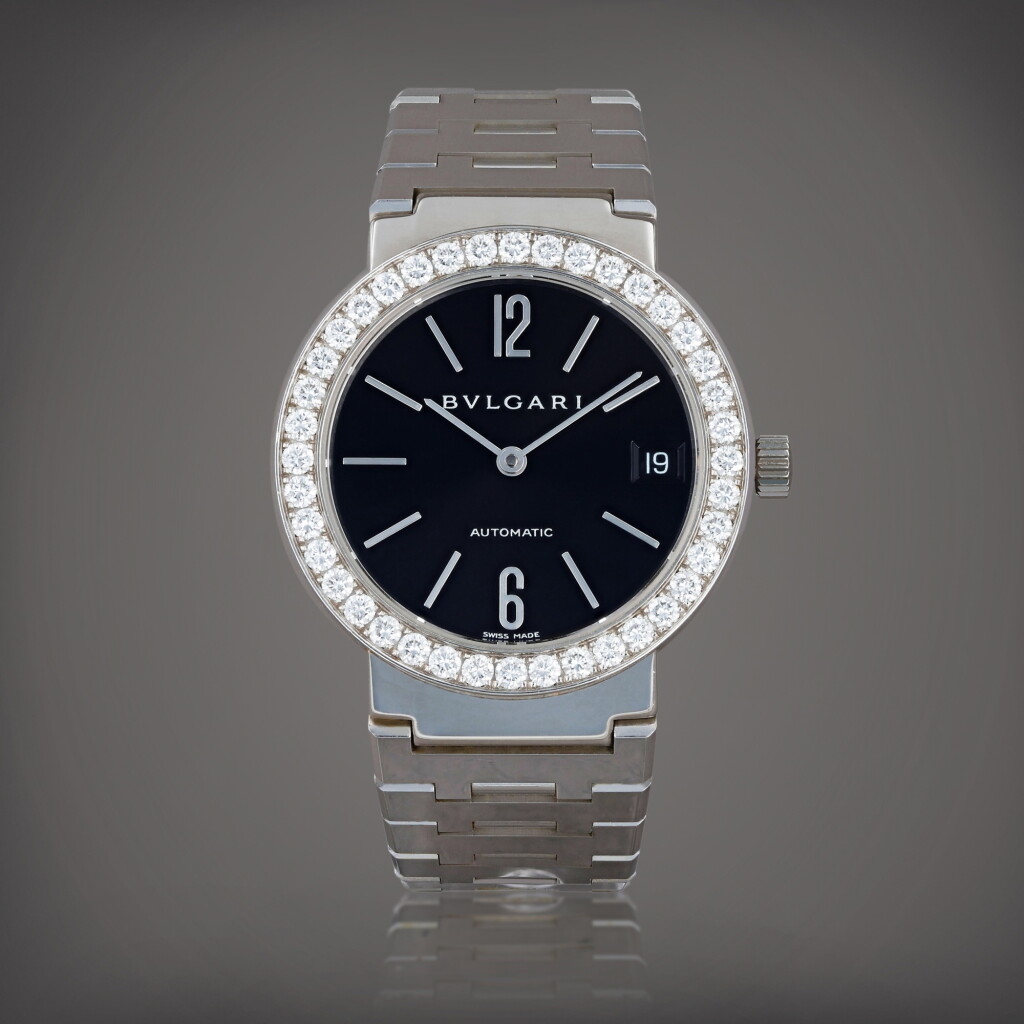 View full screen - View 1 of Lot 730. Reference BB W 33 GG Montre bracelet en or blanc sertie de diamants avec date | White gold diamond-set wristwatch with date and bracelet Vers 2015 | Circa 2015.