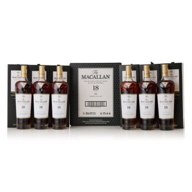View full screen - View 1 of Lot 9346. The Macallan 18 Year Old Sherry Oak 2023 Release 43.0 abv NV (6 BT70).