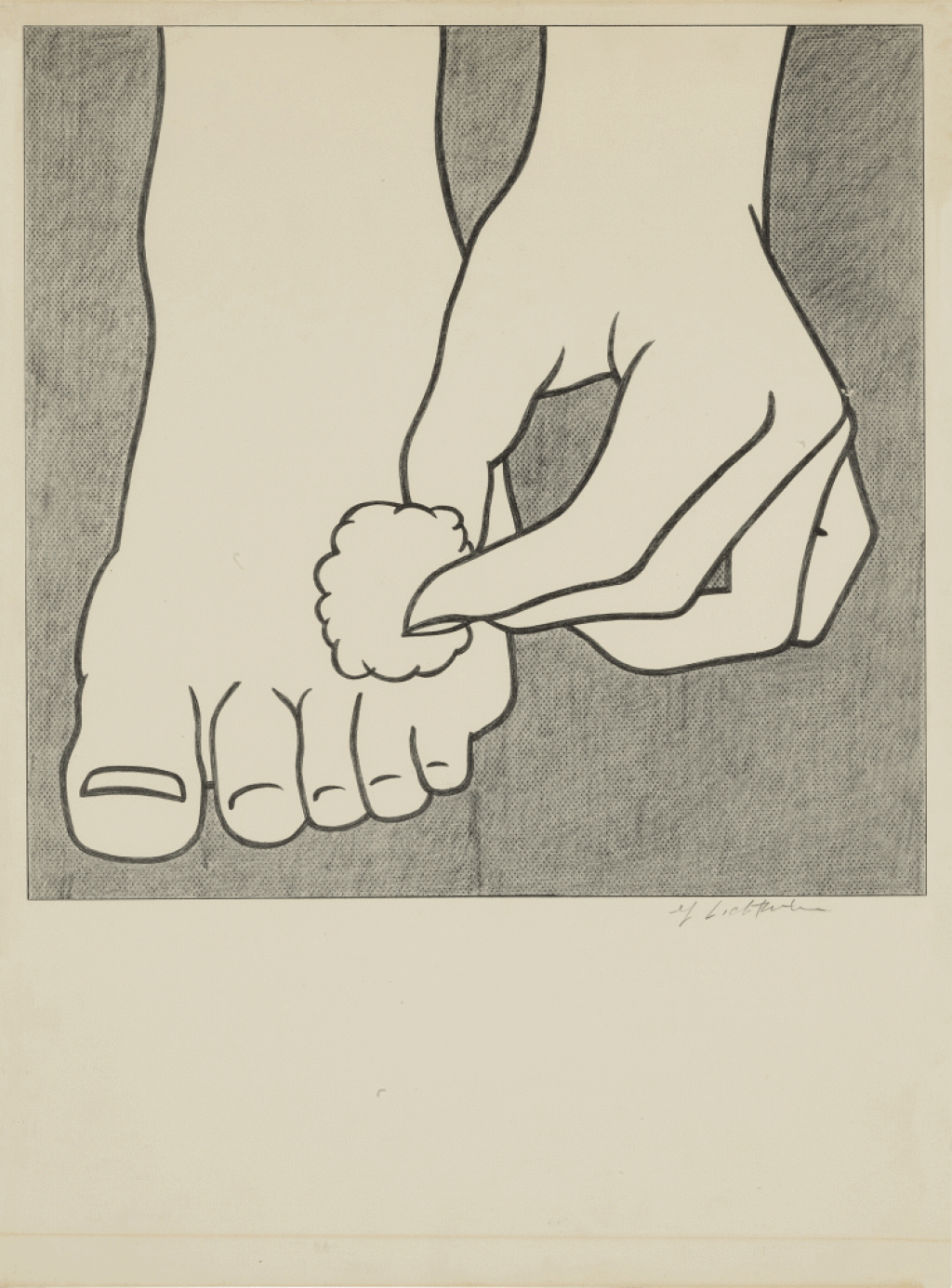 View full screen - View 1 of Lot 664. Foot Medication Poster.