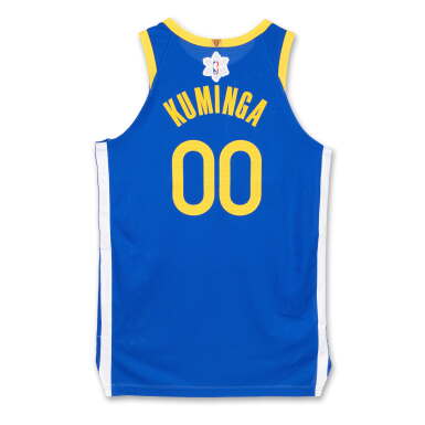 View full screen - View 1 of Lot 58. Jonathan Kuminga ‘Christmas Day’ Golden State Warriors 2024-2025 Game Worn Icon Edition Jersey.