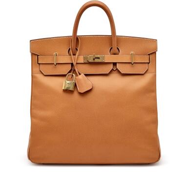 View full screen - View 1 of Lot 80. Naturelle Vache Liegee HAC Birkin 40 Gold Hardware, 2004.