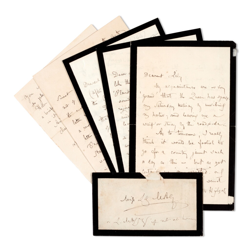 View full screen - View 1 of Lot 110. Caroline Norton | Four autograph letters signed, to Lily Motley.
