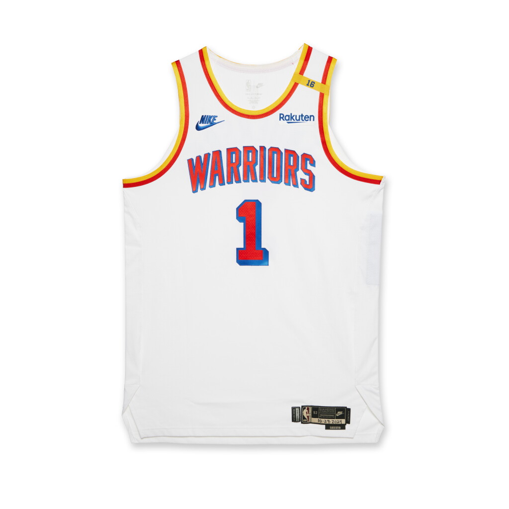View full screen - View 1 of Lot 219. Kyle Anderson Golden State Warriors 2024-2025 Game Worn Classic Edition Jersey .