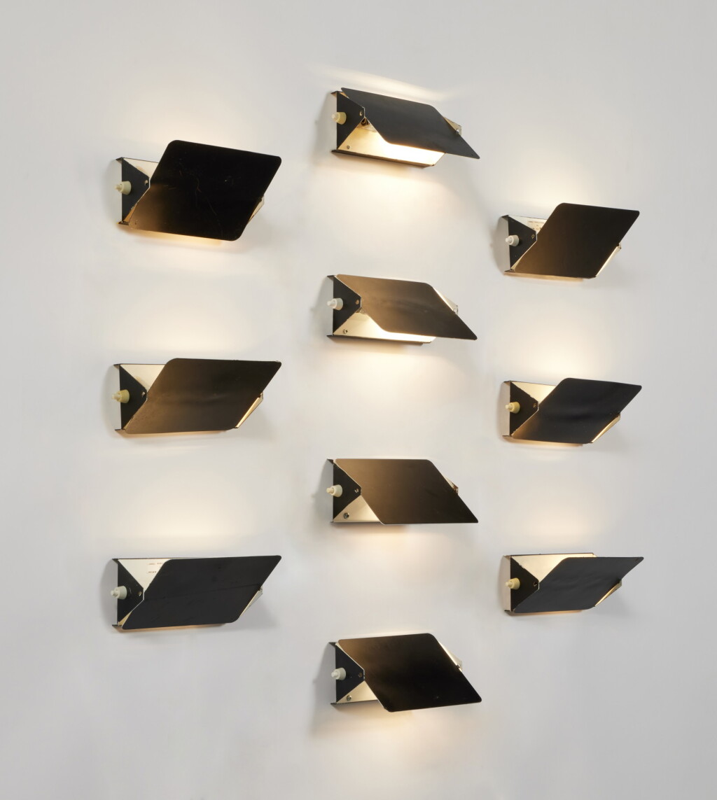 View full screen - View 1 of Lot 190. Set of 10 Wall Lights.