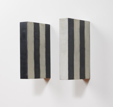 View full screen - View 1 of Lot 114. Floating Diptych Black White.