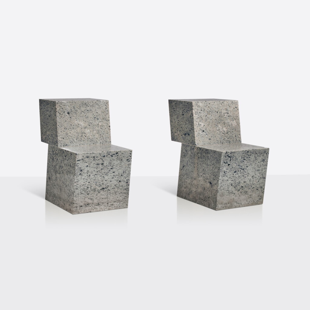 View full screen - View 1 of Lot 30. Pair of "Parallelogram" Chairs.