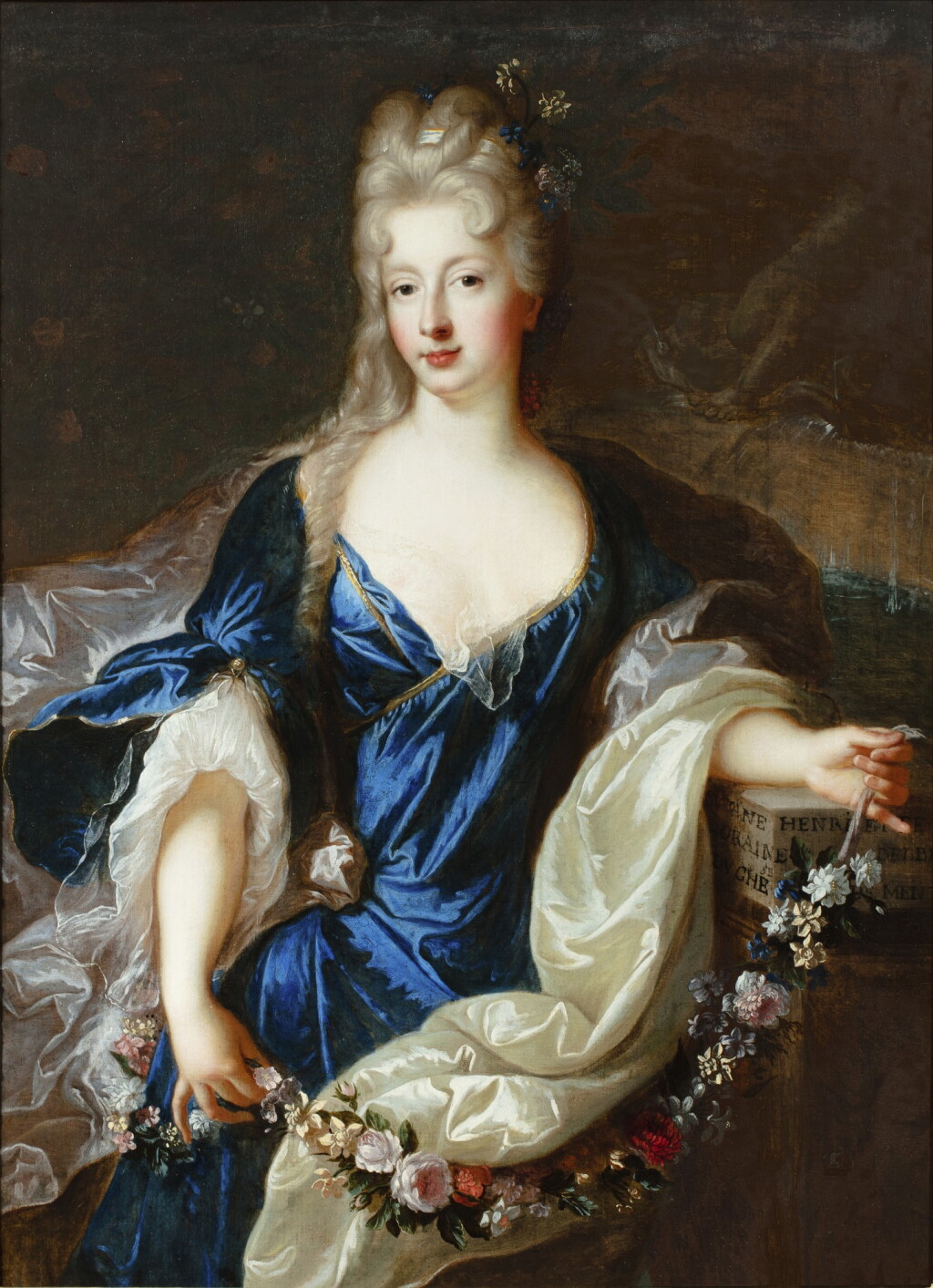 View full screen - View 1 of Lot 415. Portrait of Suzanne-Henriette de Lorraine-Elbeuf, duchesse de Mantoue-Gonzague (1686-1710).