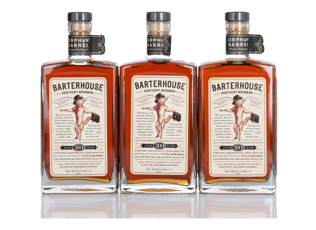 View full screen - View 1 of Lot 370. Orphan Barrel Barterhouse 20 Year Old 90.2 Proof NV (3 Bottles 75cl).