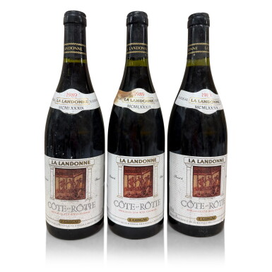 View full screen - View 1 of Lot 504. Côte Rôtie, La Landonne 1989 Guigal (3 BT).