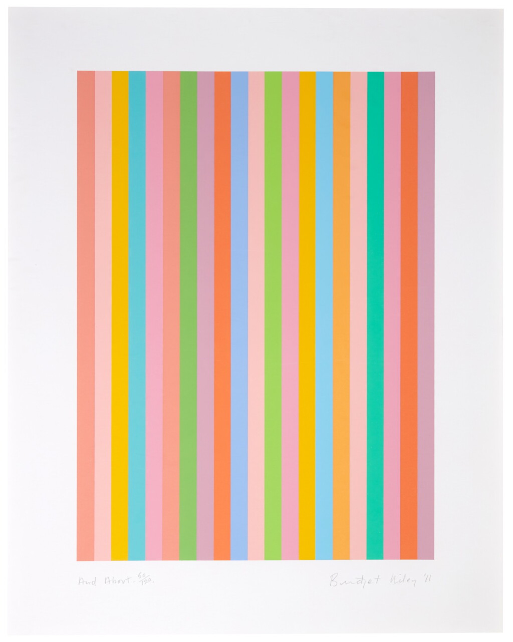 View full screen - View 1 of Lot 212. BRIDGET RILEY | AND ABOUT (S. 77).