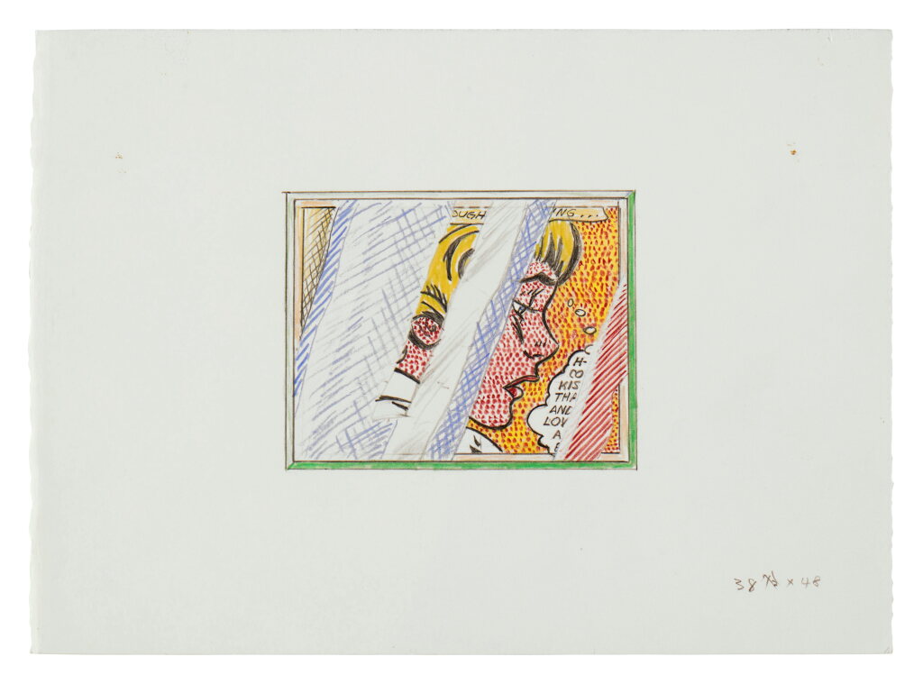 View full screen - View 1 of Lot 12. Roy Lichtenstein 羅伊・李奇登斯坦 | Reflections on Girl (Study) 反射系列:女孩(習作).