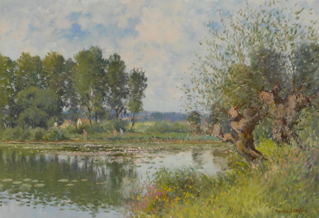 View full screen - View 1 of Lot 639. Dans les marais a Caubert (Somme).