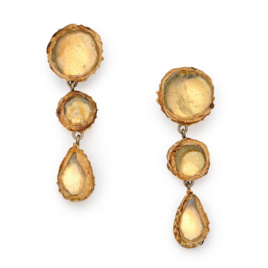 View full screen - View 1 of Lot 115. Pair of Earrings.