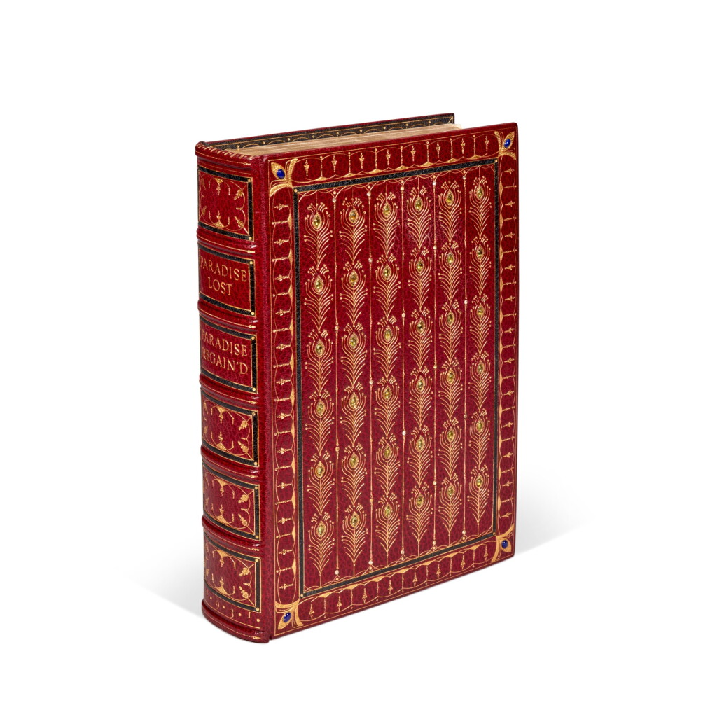 View full screen - View 1 of Lot 132. John Milton | Paradise Lost and Paradise Regain'd. Cresset Press, 1931, in a jewelled binding.