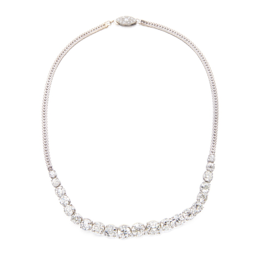 View full screen - View 1 of Lot 415. Diamond Necklace.