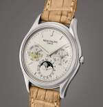 Reference 3940 | A platinum perpetual calendar wristwatch with moon phases, 24 hours and leap year indication, Circa 2000 | 百達翡麗 | 型號3940 | 鉑金萬年曆腕錶,備月相、24小時及閏年顯示,約2000年製