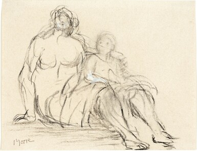 View full screen - View 1 of Lot 163. Seated Mother and Child I.