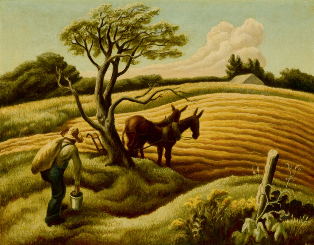 View full screen - View 1 of Lot 19. THOMAS HART BENTON | NOON.