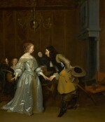 'The Introduction', or An officer making his bow to a lady