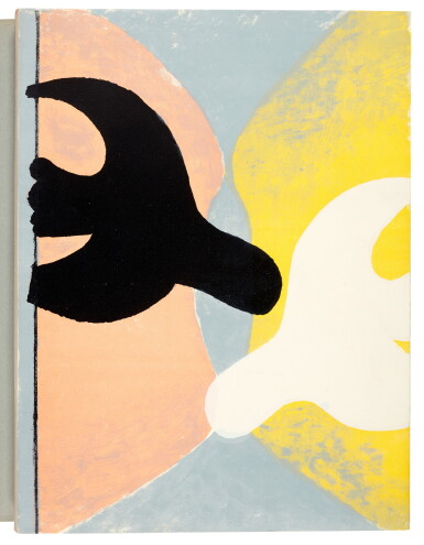 View full screen - View 1 of Lot 95. Elgar, Résurrection de l'oiseau, illustrated by Braque, Paris, 1959, original pictorial wrappers, slipcase.