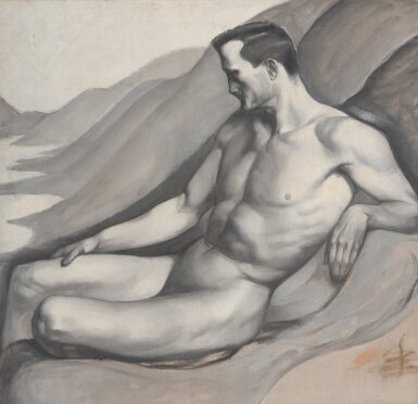 View full screen - View 1 of Lot 141. A male nude | Nu masculin.