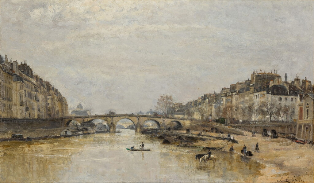 View full screen - View 1 of Lot 75. La Seine au Pont Marie.